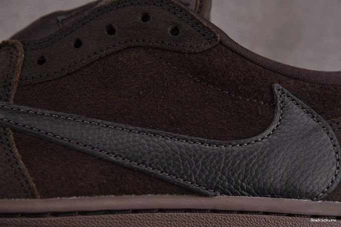 One Kick DM7866-202 Velvet OG Scott Travis Jordan 1 Air Low x Brown 0727